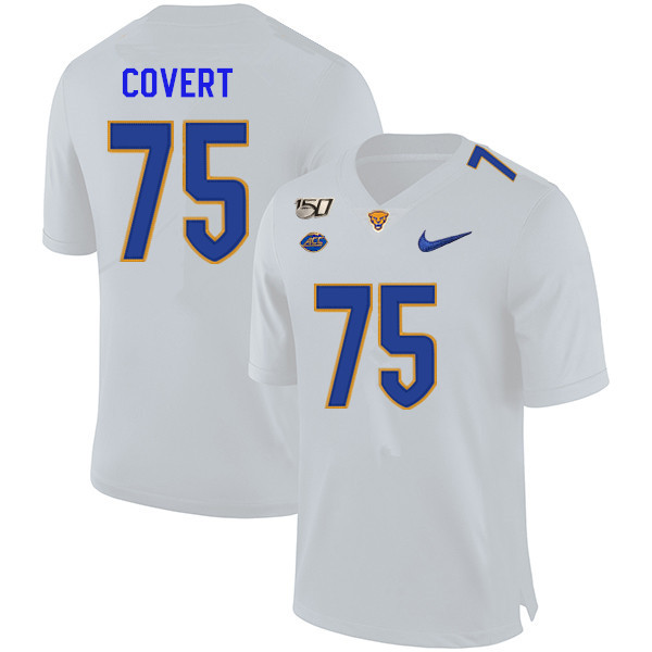 2019 Men #75 Jimbo Covert Pitt Panthers College Football Jerseys Sale-White